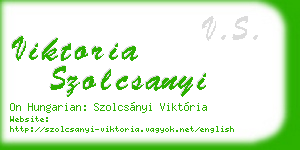 viktoria szolcsanyi business card